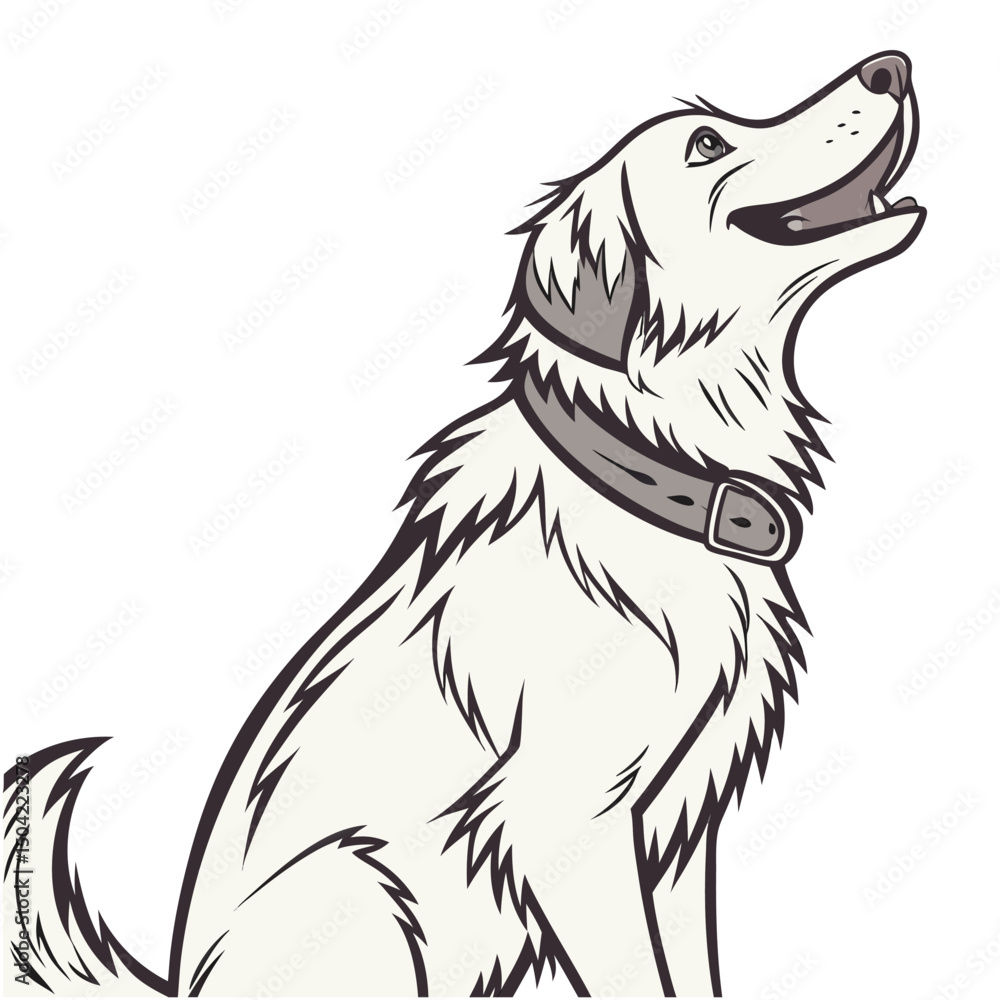 Fototapeta premium the dog vector