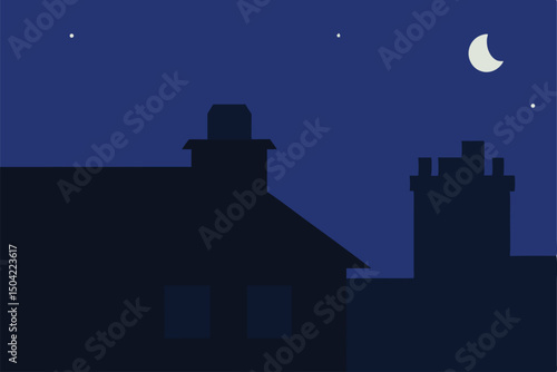 Wallpaper Mural castle in the moonlight Torontodigital.ca