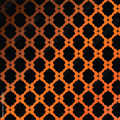 black  pattern and abstract  gold gradient Background vector 