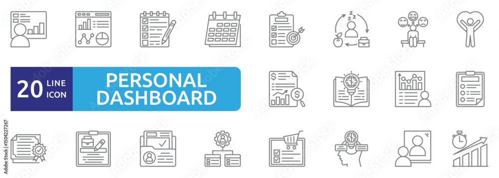 Personal Dashboard icon sheet Personal Dashboard icon sheet