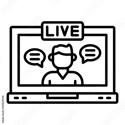 Live streaming Icon