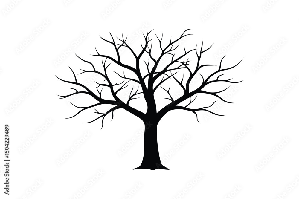 Fototapeta premium tree silhouette vector
