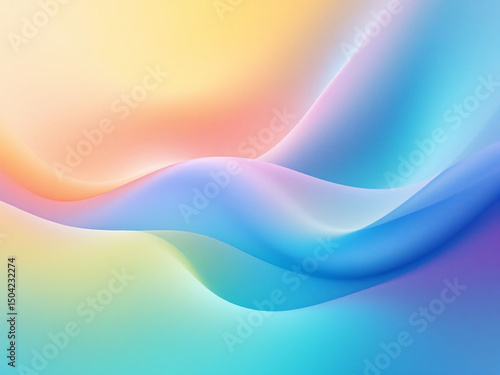 Abstract colorful background with orange, pink and blue gradients.