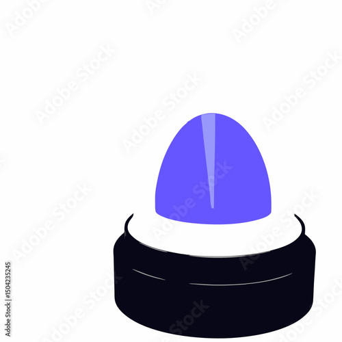 Vector gel fingertip applicator designed for precise application, featuring rounded top and sturdy base, Copy space