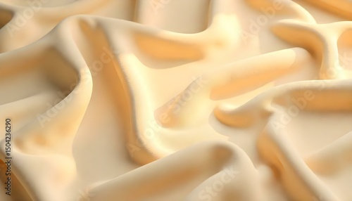 Soft velvet satin fabric folds captured under directional lighting in a close-up view Collection 