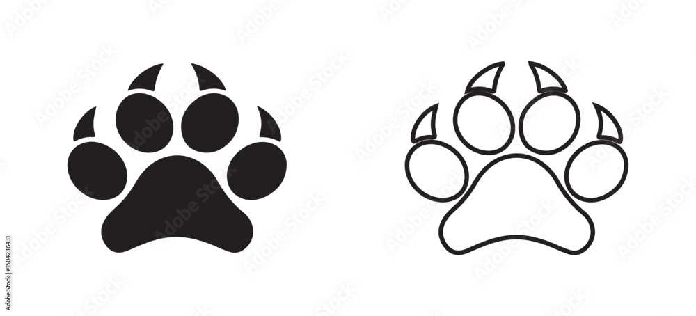 Obraz premium animal paw print