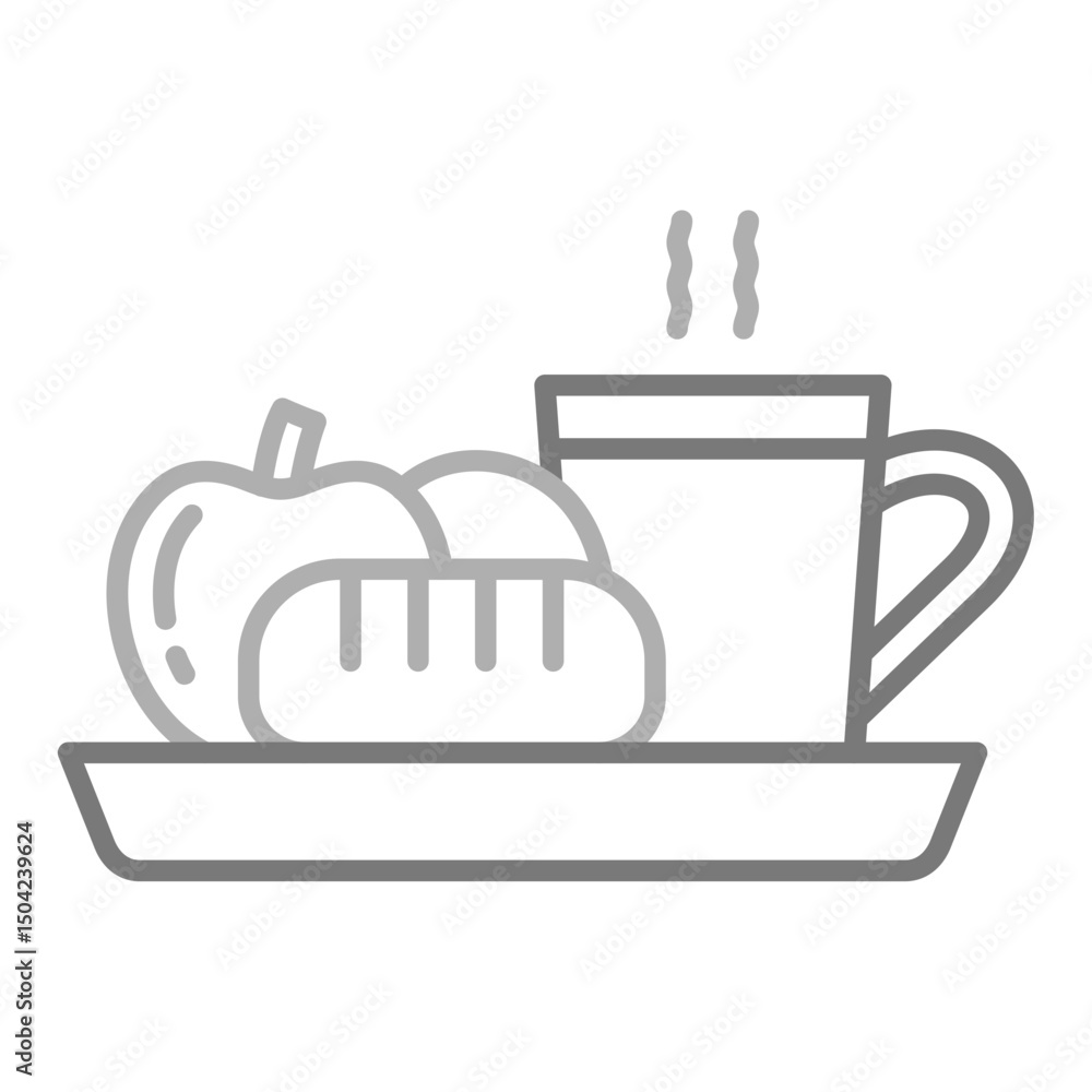 Fototapeta premium Breakfast Icon