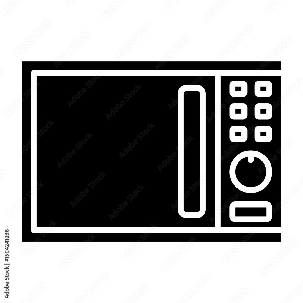 Obraz premium Microwave Icon