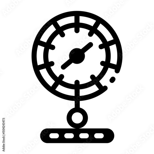 A line style icon showing a roulette ball
