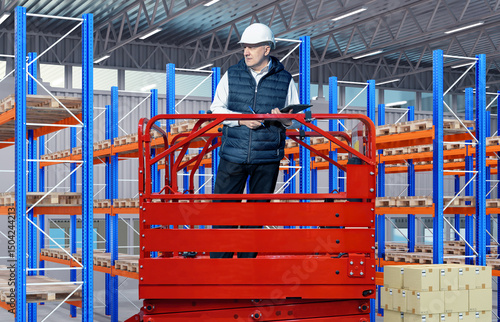Man warehouse manager. Stor...