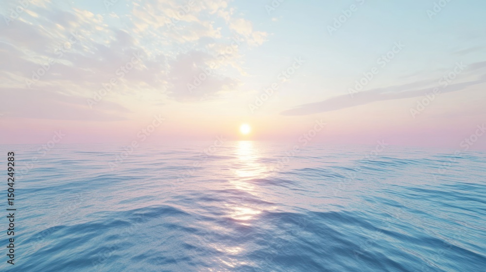 Obraz premium Pastel colors sunrise ocean view