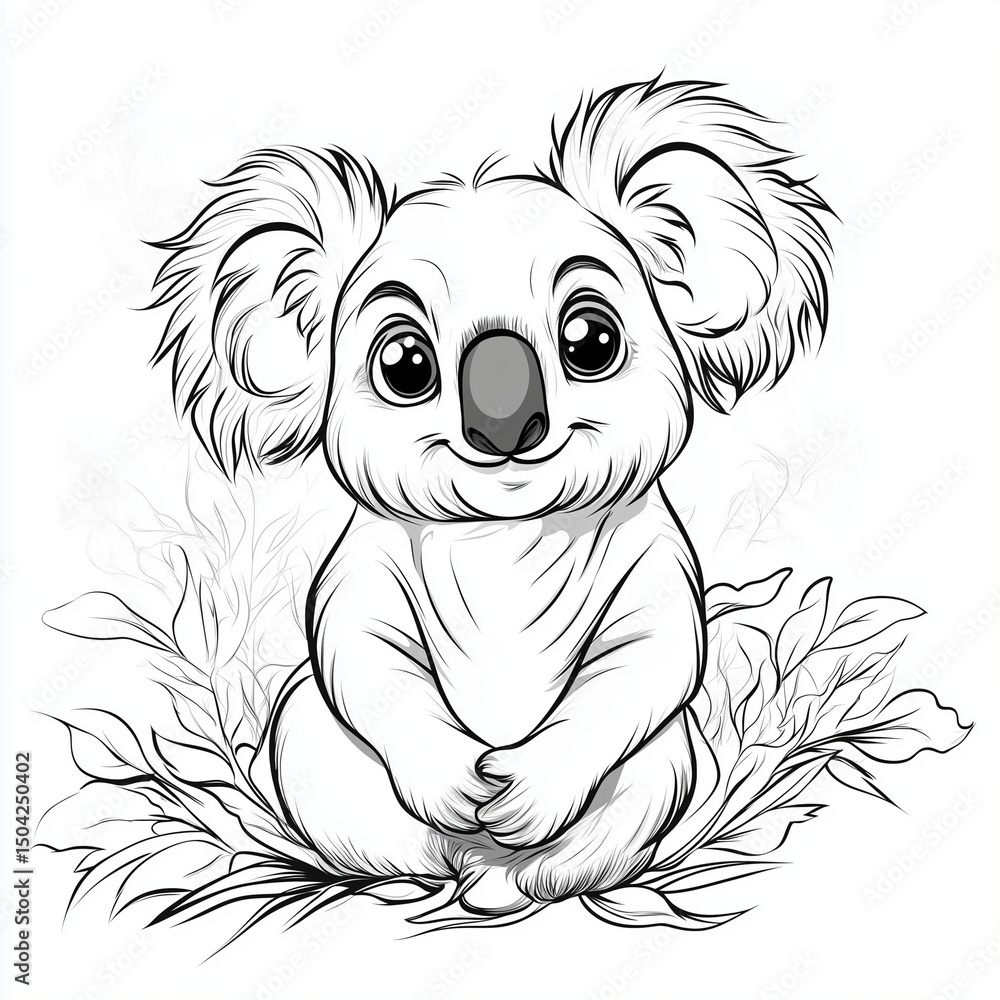 Obraz premium vector illustration of cartoon