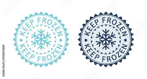 Keep Frozen Food Storage Logo Vector for Food Packaging.