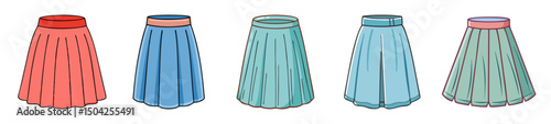 midi skirt icon, midi skirt line art - simple line art of midi skirt, perfect for midi skirt logos and icons