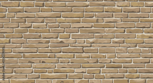 Create a kinds of Seamless Stone Wall Pattern Vector Texture art with white background.