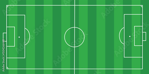 Football field. Football field lines style. Black field and stadium outline scheme on white background.