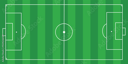 Football field. Football field lines style. Black field and stadium outline scheme on white background.