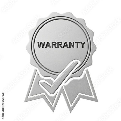 Warranty symbol isolated on transparent background
