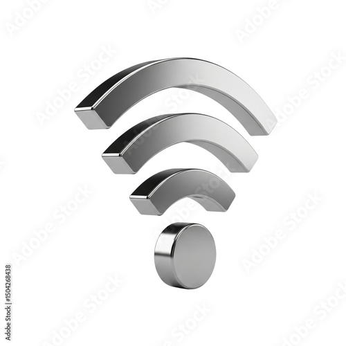 Wi-Fi Symbol isolated on transparent background