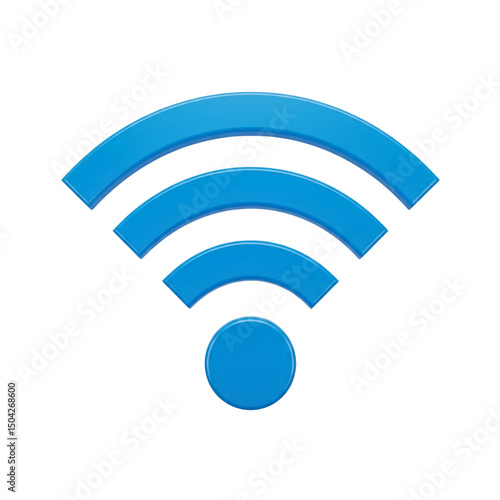 Wi-Fi Symbol isolated on transparent background