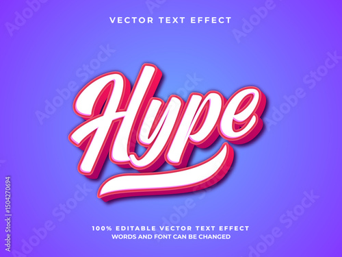 vintage hype editable vector text effect