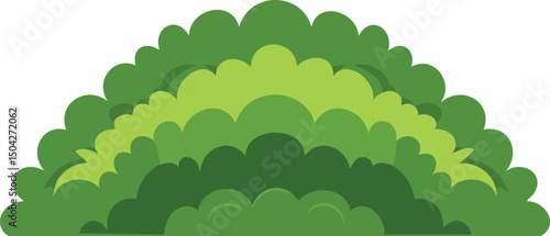 green bush background