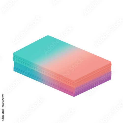 Wallpaper Mural Pastel gradient paper stack background for creative design and presentation needs Torontodigital.ca