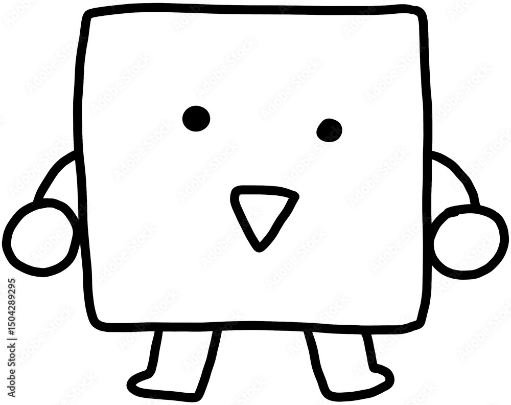 Cute shape character illustration
Cute shape character illustration