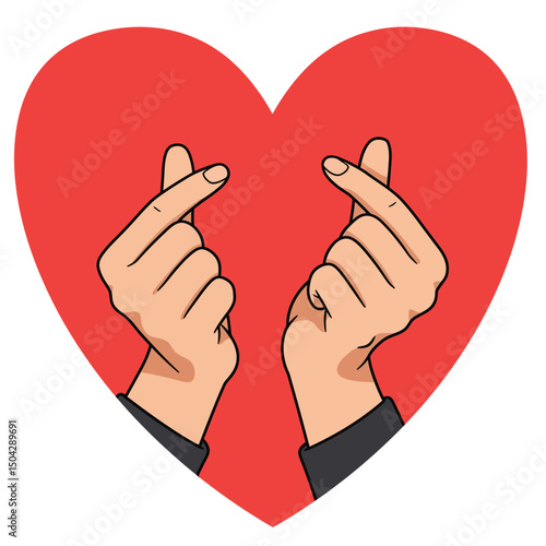 Red Heart Icon on white background. Set of love symbol for web site logo, mobile app UI design. Vector illustration flat style.