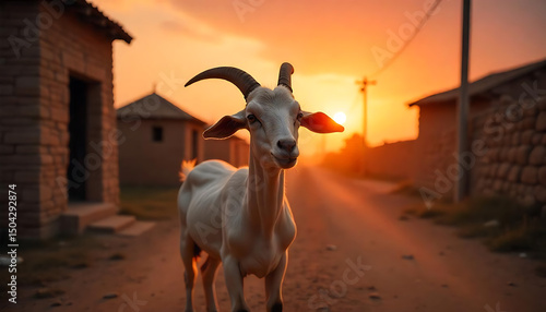 Wallpaper Mural Eid al-Adha concept, goat, sacrifice Torontodigital.ca