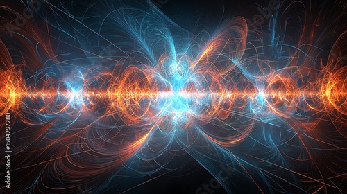 Wallpaper Mural Soft glowing lines with fluid motion, creating an abstract visual that flows effortlessly across the image with a smooth, ethereal effect of light and motion Torontodigital.ca