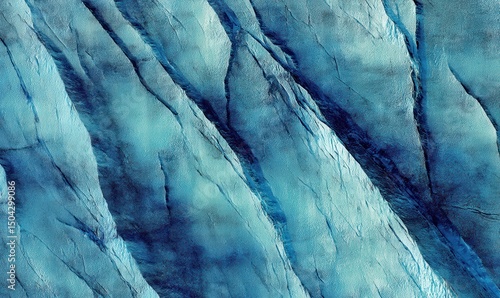 Wallpaper Mural Astrazione di Ghiaccio Glaciale: Texture Azzurra Torontodigital.ca
