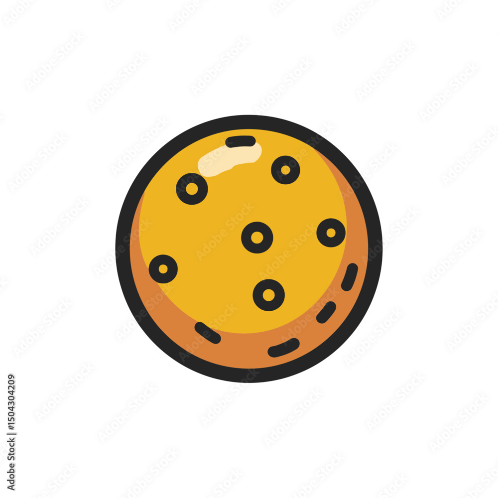 Fototapeta premium Cookie vector floats delicious design single tasty isolated