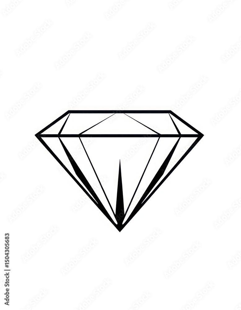 vector diamond on white background vector diamond on white background