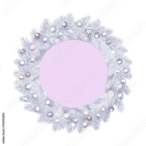 A close up of a wreath with pine cones and branches
