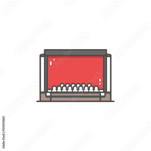 Theater audience watches stage show inside auditorium performance