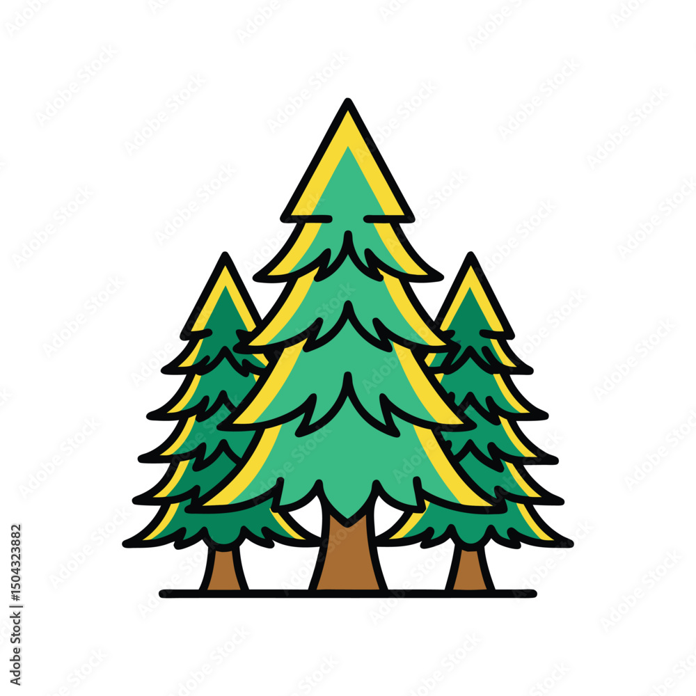 Obraz premium christmas tree vector