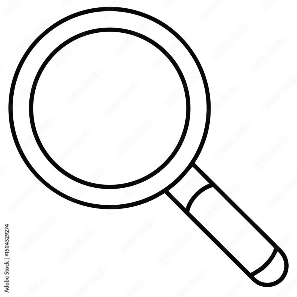 Search icon graphic design element isolated on white background Search icon graphic design element isolated on white background