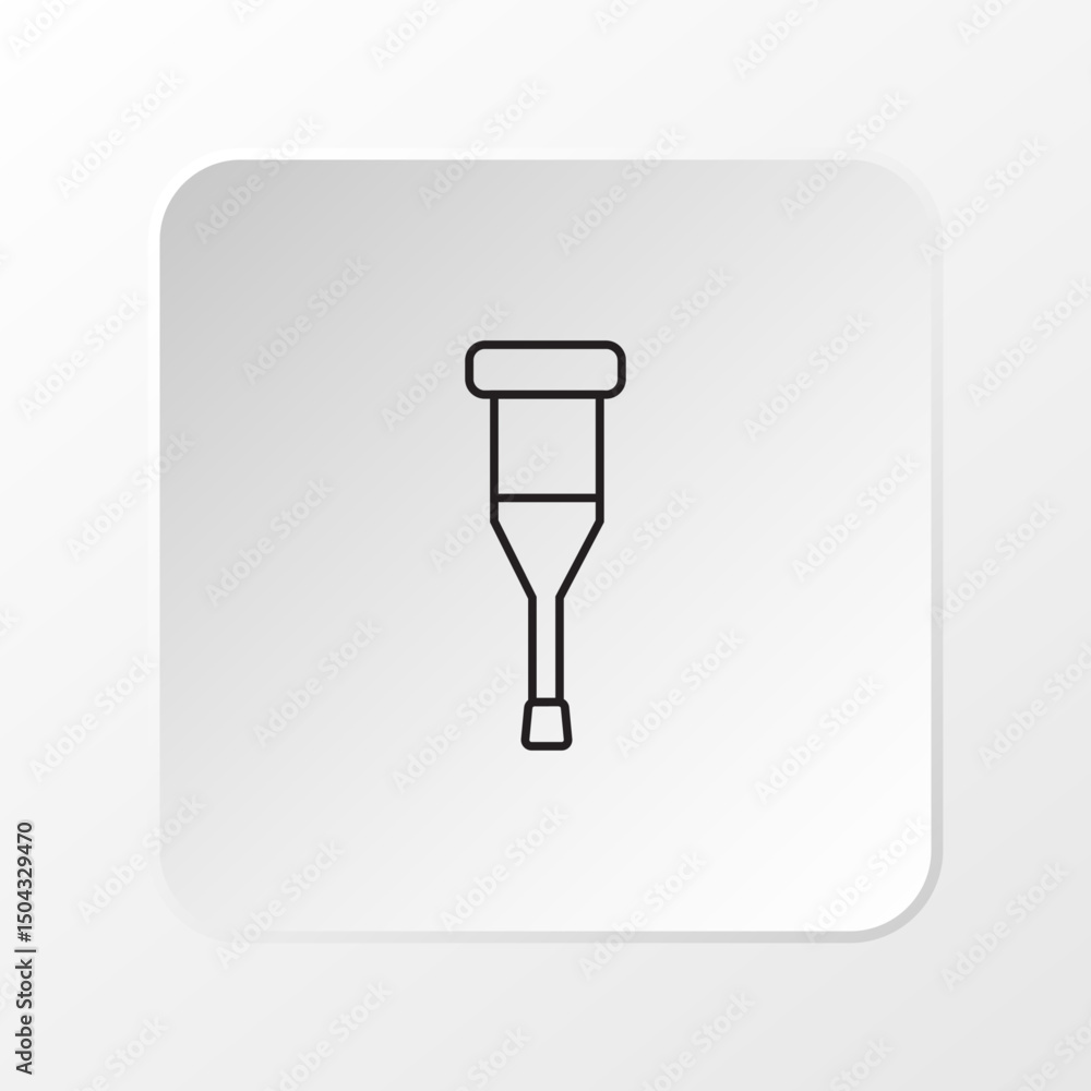Crutch Icon Crutch Icon
