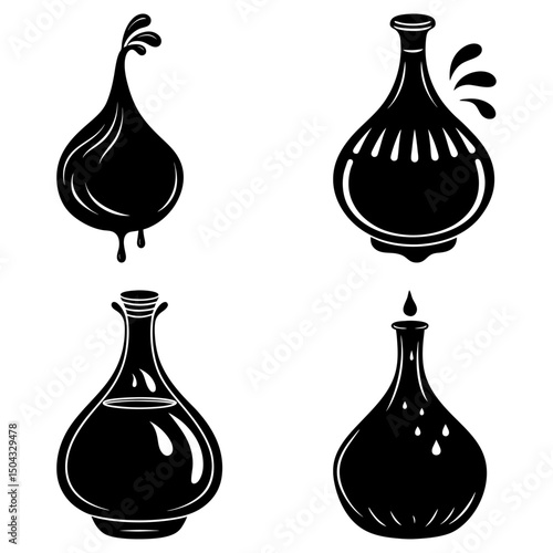 Molasses silhouette vector