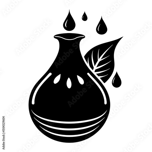 Molasses silhouette vector