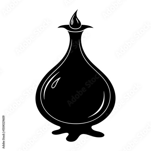 Molasses silhouette vector