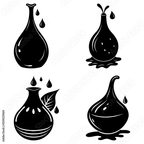 Molasses silhouette vector