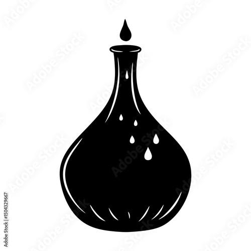 Molasses silhouette vector