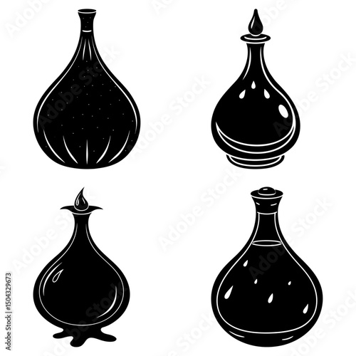 Molasses silhouette vector