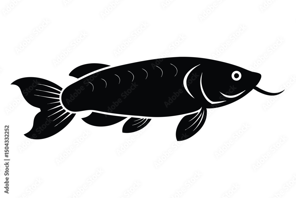 Fototapeta premium fish on a white background