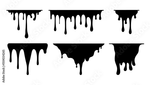 Dripping liquids fun graphic collection
