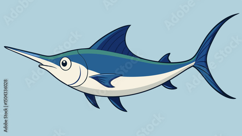 shark cartoon isolated on white