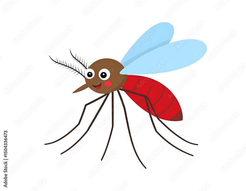Fototapeta premium Mosquito illustration graphic design
