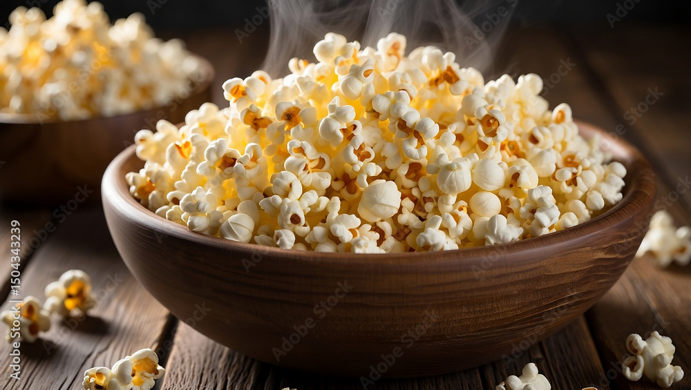 popcorn in bowl popcorn in bowl
